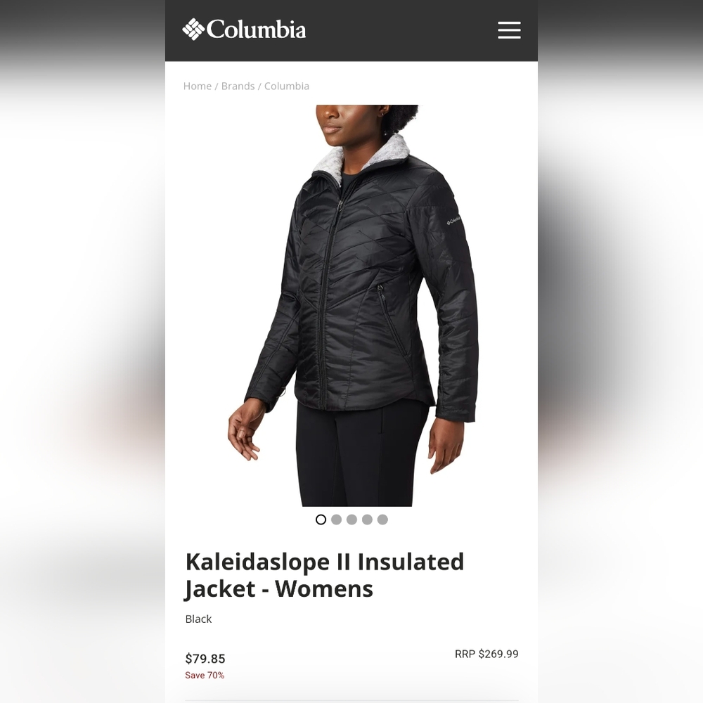 Columbia Sportswear Kaleidaslope II Insulated Jacket Size M Used MSRP $269.99 - Picture 5 of 11